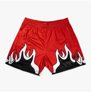 BL101 Flame Print Athletic Shorts – Unisex Adult & Youth