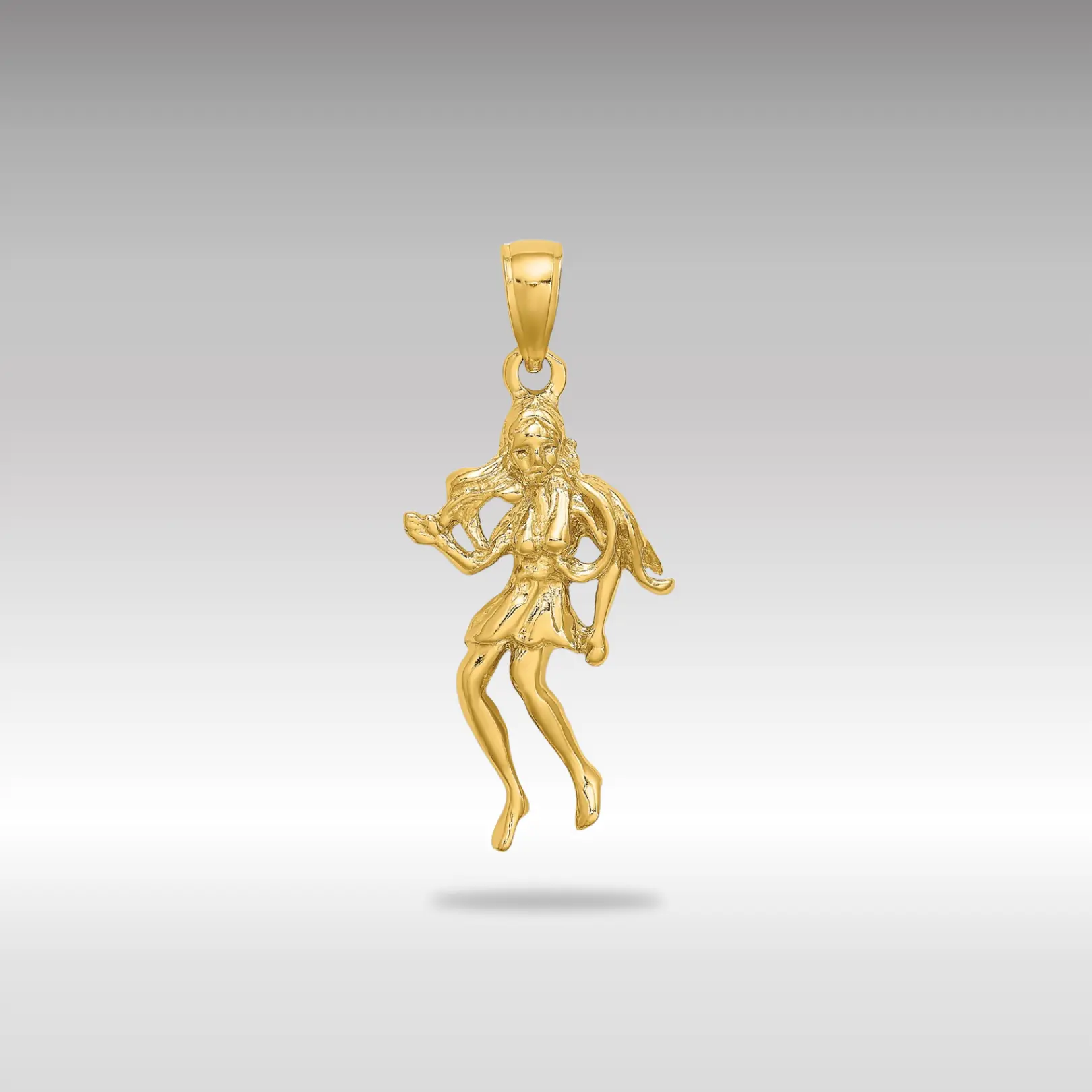 14K Gold Large Virgo Maiden Large Zodiac Charm - Model C3172