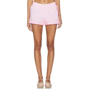 LoveShackFancy Lavey Short in Tickled Pink