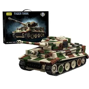 Tiger Legend Tank Model Building Kit, Military Armored Vehicle Toy Set, Creative Assembly Playset, Desktop Decoration Gift Idea