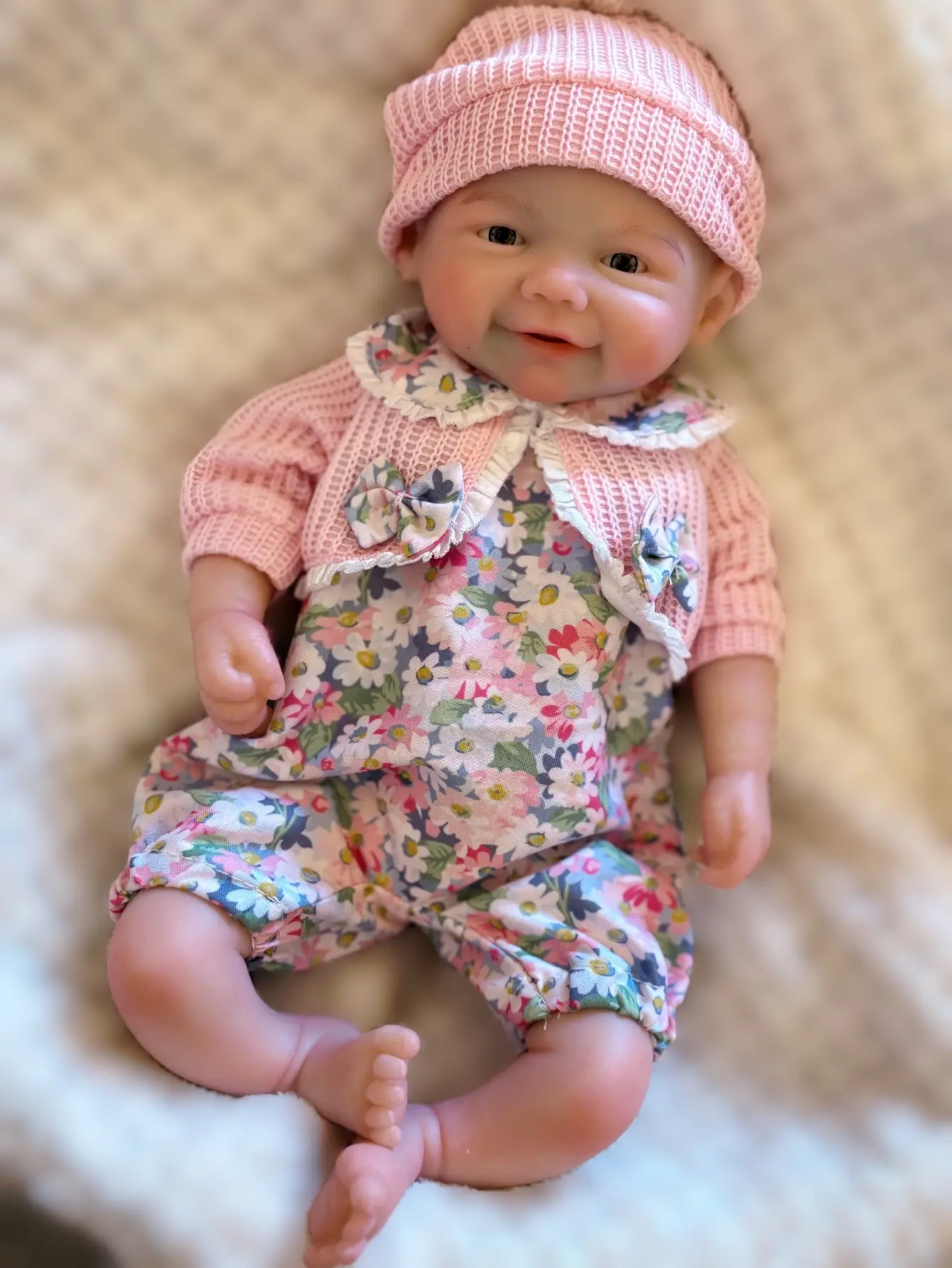 Reborn Baby Doll 13 Inch Full Body Soft Silicone LifelikeNewborn Girl with Birth Certificate & Accessories PerfectChristmas Gift for Kids Aged 3+