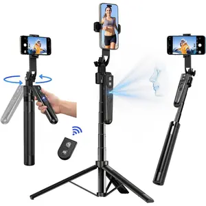 Auto   Tripod 360? Rotation with Stand, 70.9" Motion Sensor Phone Tripod Stand, No App, Gesture Control,    Auto  Selfie Stick Tripods for Video Record/Live Streaming