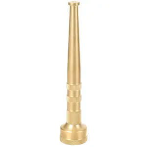 STYDDI 6" Brass Garden Water Hose Nozzle, Jet Stream Hose Nozzle with 3/4-Inch, 7 GPM 80 PSI, High Pressure Super Sweeper Nozzle For Clean Patios, Driveways, Sidewalks, Yard, Vehicles, Deck