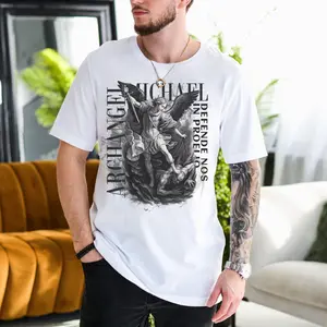 Saint Michael Archangel 2026 T-Shirt - Sweatshirt - Hoodie, Catholic Men's Shirt, Christian Gift for Him, Gift for Him, Faith Based Apparel, Saint Michael Shirt, Full Size, Full Color