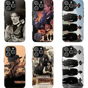 Doc Holliday Phone Case Val, Vintage Western Cowboy Movie Design Cover for iPhone 17, X, 11, 12, 13, 14, 15, 16 Series & Galaxy Series