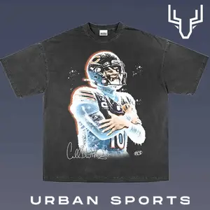 CALEB WILLIAMS 1.4 Football Retro Graphic Tee, Urban Sports Streetwear Shirt, Vintage Style Fan T-Shirt, Championship Inspired Oversized Washed Tee, Unisex Casual Sports Graphic Top for Men Women Fans