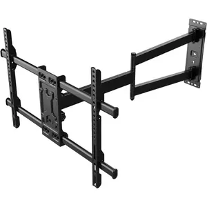 Corner TV Wall Mount Long Arm TV Mount Bracket for 32"-75" TVs-Easy to Install Single Stud Design- 33" of Smooth Extension Plus Swivel,Tilt,Max VESA 600X400mm,Holds 100lbs