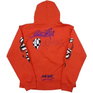 Chrome Hearts Matty Boy Sadistic Lipstick Hoodie Red