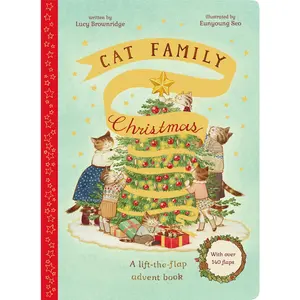 USED-Cat Family Christmas: A Lift-The-Flap Advent Book - With Over 140 Flaps by Brownridge, Lucy (Hardcover)