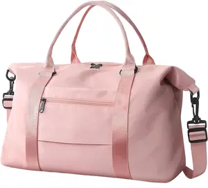 Travel Duffle Bag, Waterproof Weekender Carry On Tote for Women, Sport Gym Bag for Men, Overnight Luggage with Trolley Sleeve