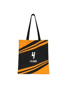 1 piece F1 2025 Norris Canvas Casual Tote Bag Durable Fade-Resistant with Sturdy Shoulder Strap Double-Sided Animal Print Perfect for Shopping Personal Use Great Gift