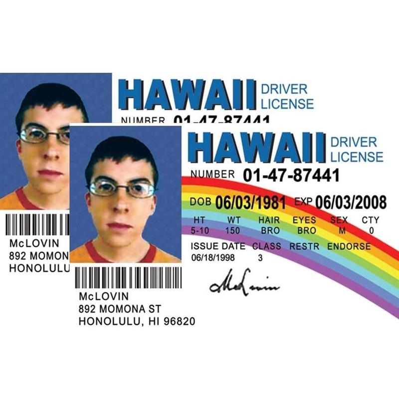 Parody ID | McLovin ID |  ID Novelty ID | Collectible Trading Card Driver's License | Novelty  for Holidays |  The