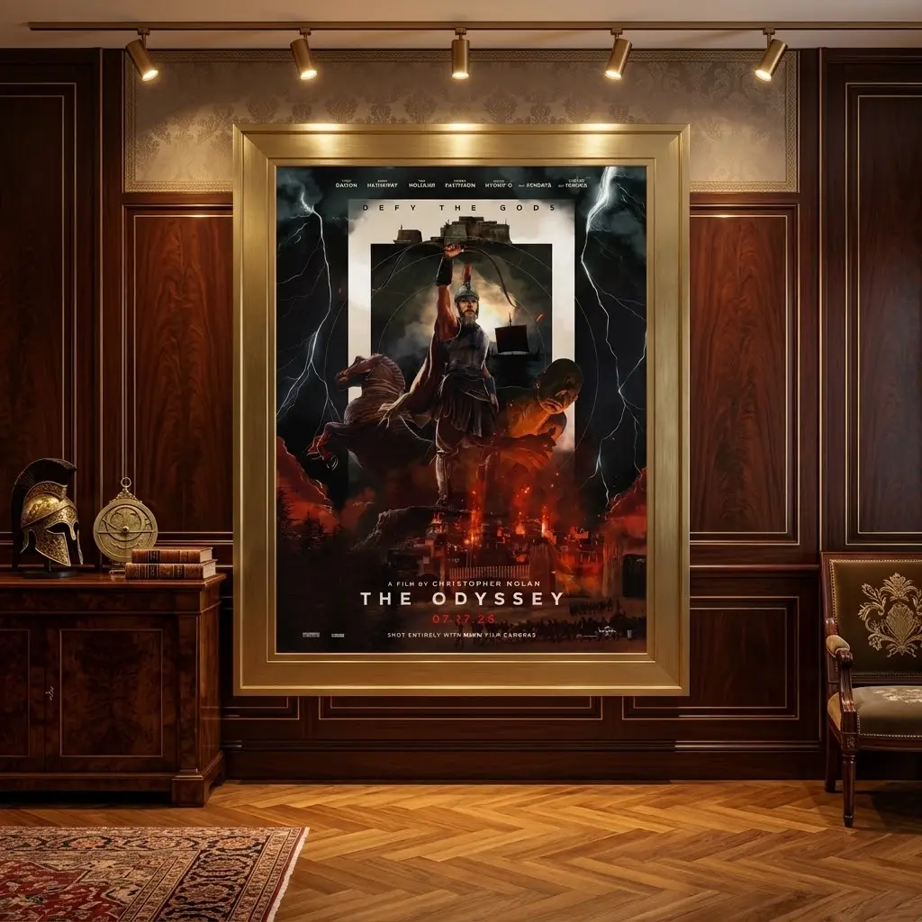 The Odyssey Movie Art Poster No Frame – Epic Adventure Film Wall Decor Print, Cinematic Home Decor Gift