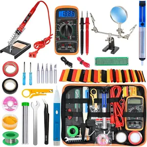 Soldering Iron Kit,80W LCD Digital Soldering Gun with Adjustable Temperature Controlled and Fast Heating Ceramic Thermostatic Design