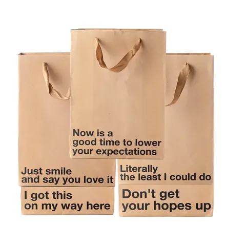 Funny Gift Bags -Set of 5- Snarky, Perfect for Gifts, Secret Santa, and Christmas