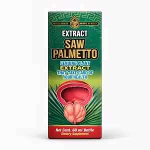 Saw Palmetto Extract Liquid 60ml – Genuine Plant Supplement for Prostate & Men’s Health Support, Premium Herbal Formula