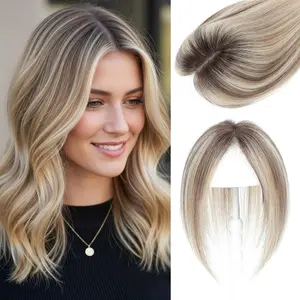10 Inch Premium Human Hair Toppers, 30 Gram, Real Human Hair Toppers for Women with Thinning Hair
