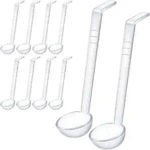 10-Piece Clear Small Ladle Set - Versatile Mini Ladles for Sauces and Soups Small Ladle Mini Ladle Clear Ladle Sauce Ladle Long Handle