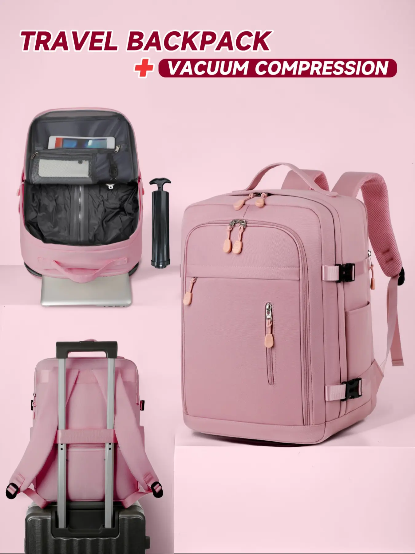 Ryanair Easyjet Approved Vacuum Compression Travel Backpack, Under Seat Cabin Bag, Casual Daily Use, Personal Item, carry on backpack, Airline Approved Backpack, Casual Lightweight Backpack, Outdoor Sports Hiking Backpacks, Carry On Backpack For Airplanes