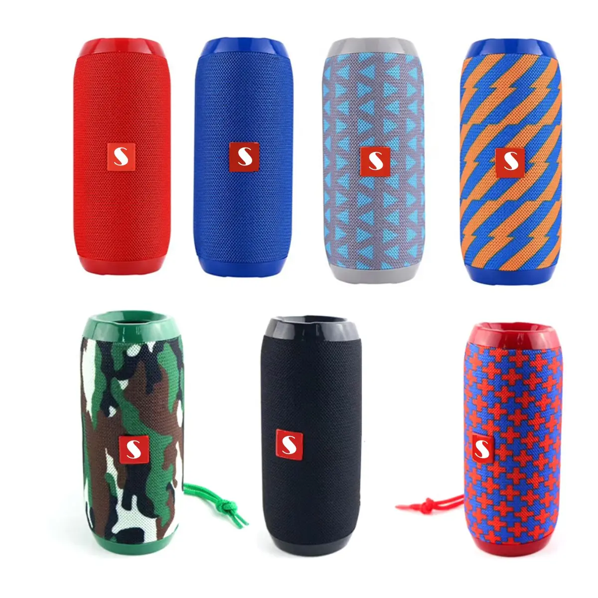Portable Bluetooth Speaker with Subwoofer - Music Manager, Handheld 7 in Tall Geometric Design Audio Device for Family, Poolside Use with MP3 Playback Capability, Friends, Built-In Mp3 Player