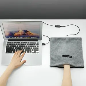 USB Heated Mouse Pad Hand Warmer with Heat Control Switch - Perfect for Winter