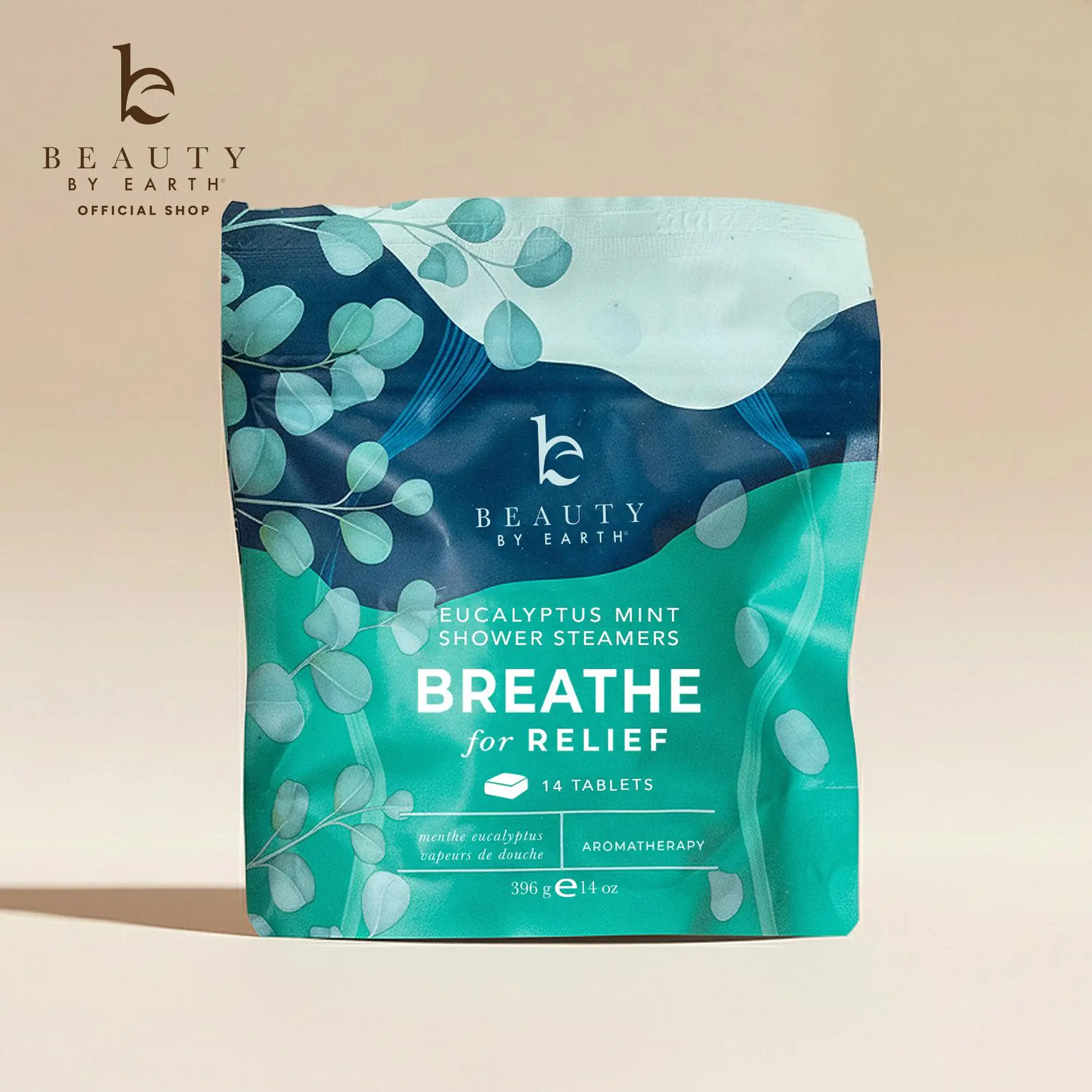 Beauty by Earth 14-Pack Shower Steamers - Gentle Aromatherapy Blend Lavender Citrus Eucalyptus Gentle Menthol Rosemary