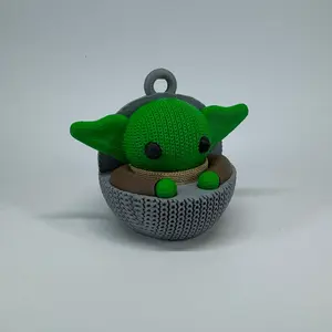 3d Printed Grogu Christmas Ornament