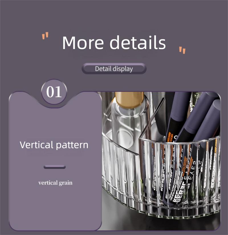 360° Rotating Makeup Organizer, Fits Tall Bottles Skincare Display Case for Vanity, Luxury Cosmetic Storage Box for Brushes & Perfumes 360° Rotating Makeup Organizer, Fits Tall Bottles Skincare Display Case for Vanity, Luxury Cosmetic Storage Box for Brushes & Perfumes