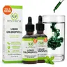 2 Pack Liquid Chlorophyll Drops Nutritional Supplement - 8-Month Supply, Peppermint Flavor, Internal Deodorant Supplement, Gut Support, Liver Cleanse Detox, Antioxidant Rich, Bad Breath Relief