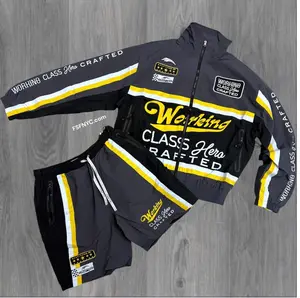 Crafted - SET - windbreaker Short Set - Charcoal - 581582