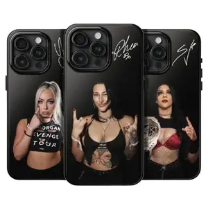 WWE Female Wrestler Signature Phone Case, Iconic Women Wrestling Fan Cover, Compatible with iPhone 11-17 Pro Max/Plus and Samsung Galaxy S23-25