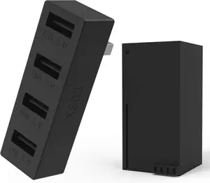 Ports USB Hub 2.0 for Xbox Series X, High Speed USB Hub Splitter Expansion Adapter Compatible with Xbox Series Games