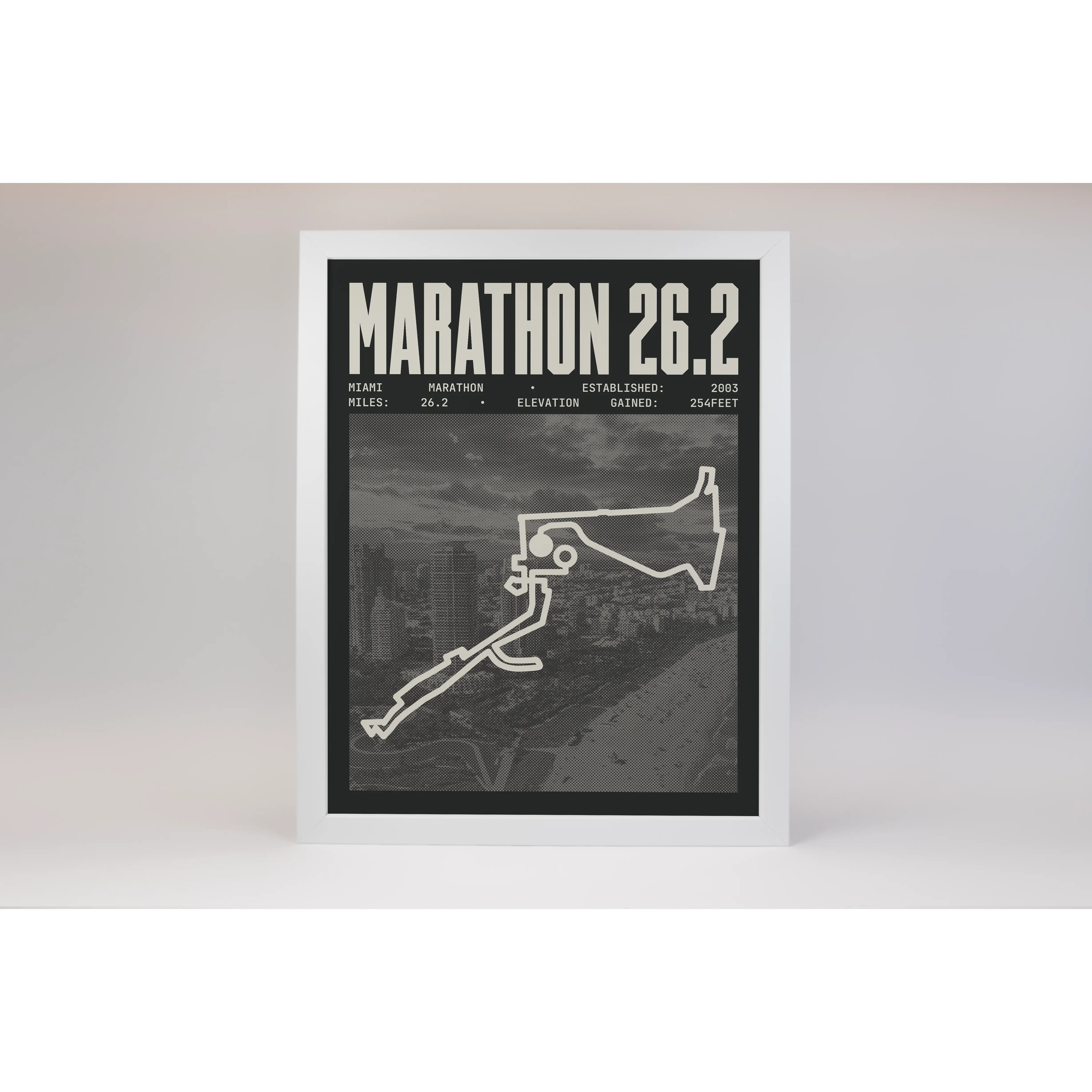 Miami Marathon Poster Miami Marathon Poster