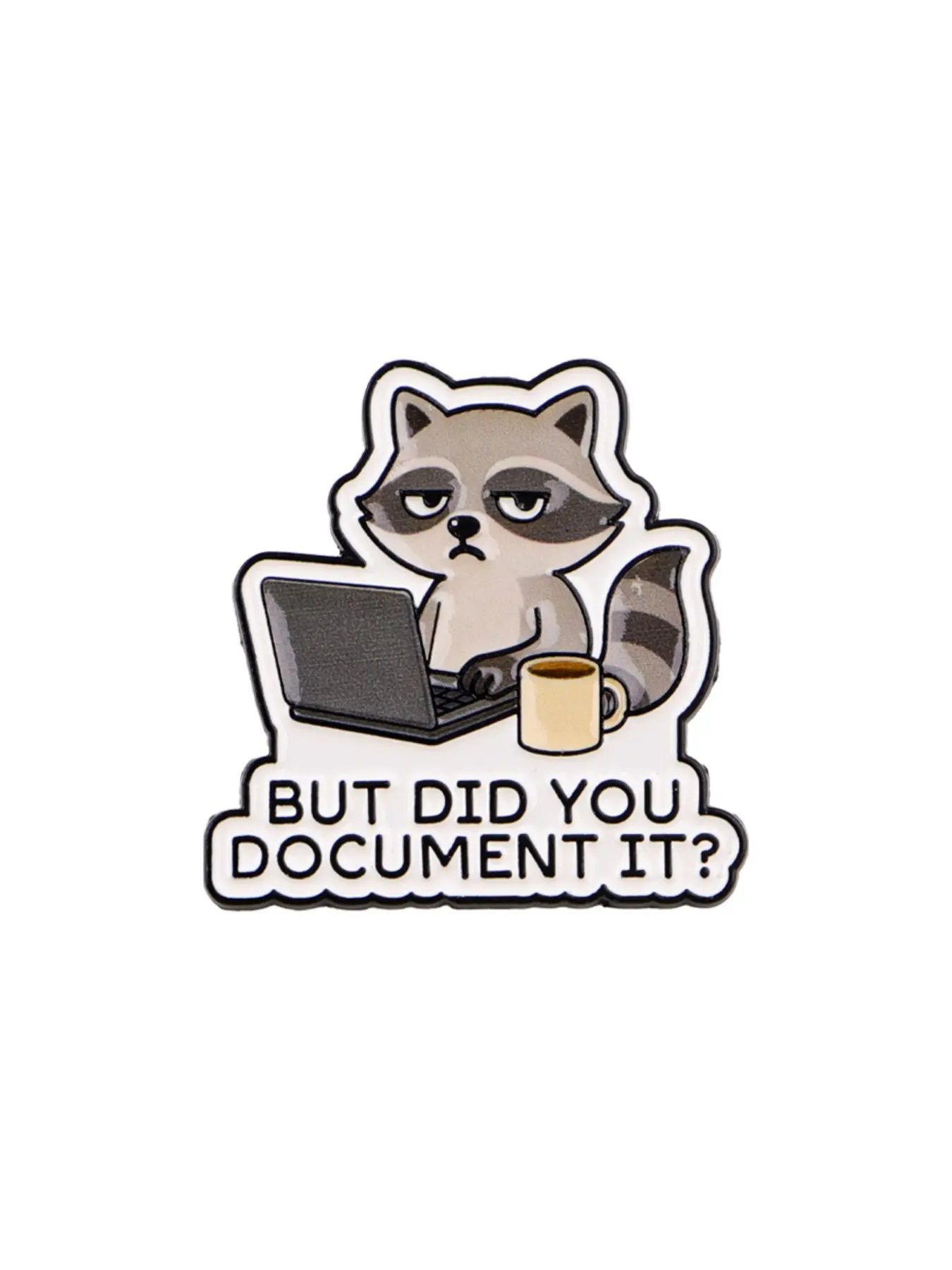 Adorable Raccoon Enamel Brooch Pin Clip, Cute Enamel Lapel Pins, Perfect Gift for Friends, Fashion Accessory for Men and Pet Lovers, Suitable for Briefcases, Jackets, Hats, Men Accessories