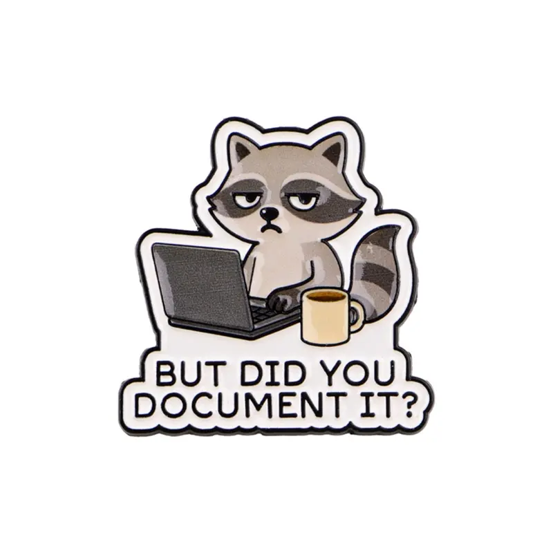 Adorable Raccoon Enamel Brooch Pin Clip, Cute Enamel Lapel Pins, Perfect Gift for Friends, Fashion Accessory for Men and Pet Lovers, Suitable for Briefcases, Jackets, Hats, Men Accessories