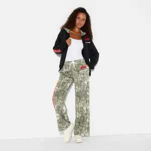 Women's F1 Camo Zip-Up Hoodie Graphic Sweatshirt