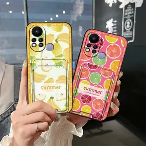 Graffiti Dirt-resistant Phone Case For Infinix Hot11S/X6812 Durable Card sleeve Anti-dust Back Cover Cartoon Waterproof Full wrap Cover Cute Shockproof Fashion Design protective