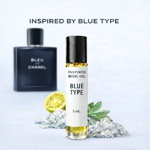 Blue Type Men’s luxury Roll-On Oil | Long Lasting Fragrance 5mL (Alcohol-Free)