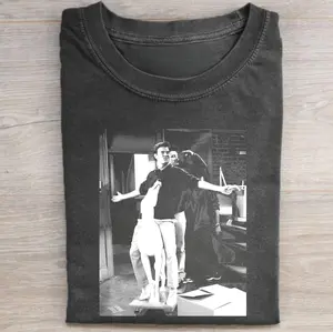 Vintage Chandler Bing and Joey Tribbiani Funny Graphic Tee - Friends Sitcom Shirt - Movie Shirt - Christmas Gift for Friends - Men's Top - Menswear Womenswear Streetwear
