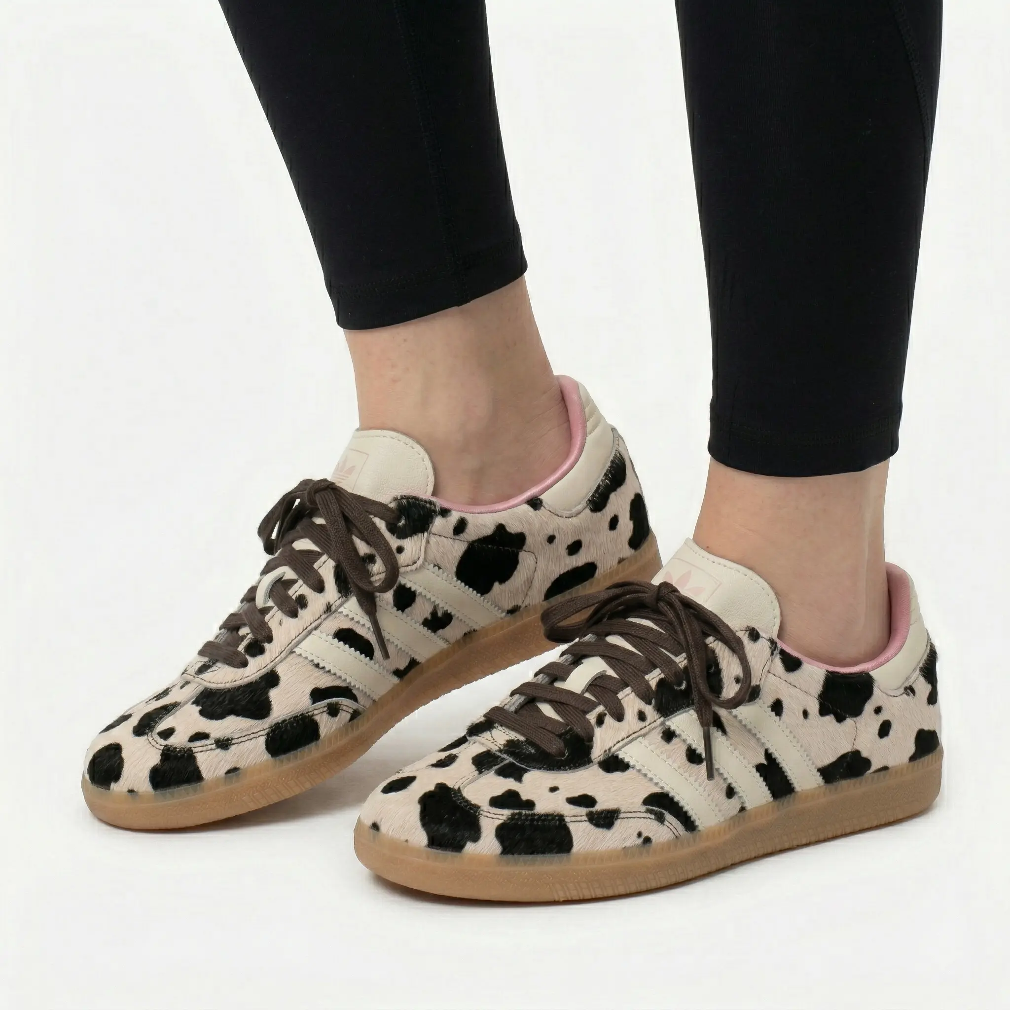 Adidas Samba OG Cow Print Women's Sneakers | Animal Print Y2K Casual Trainers | Streetwear Lifestyle Shoes JR1256 Adidas Samba OG Cow Print Women's Sneakers | Animal Print Y2K Casual Trainers | Streetwear Lifestyle Shoes JR1256