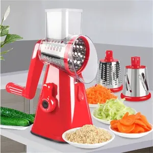 Hot-Selling Multi-Functional Vegetable Cutter Hand-Cranked Roller Slicer Grater Grinder Shredder Slicer