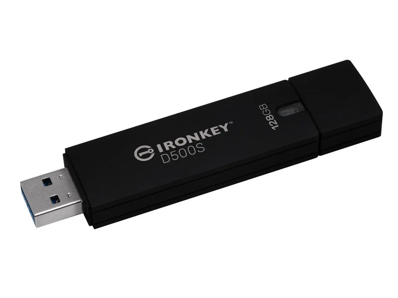 Kingston IronKey D500S 128GB USB 3.2 Gen 1 Type A Flash Drive IKD500S128GB