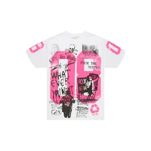 Kammile 3.0 White/Pink Oversized T-Shirt