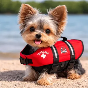 Red Paws Aboard Red Dog Life Jacket – Safe, Adjustable & Reflective