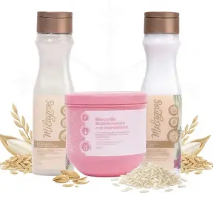 Kit Shampoo, Acondicionador, Mascarilla de Arroz Milagros