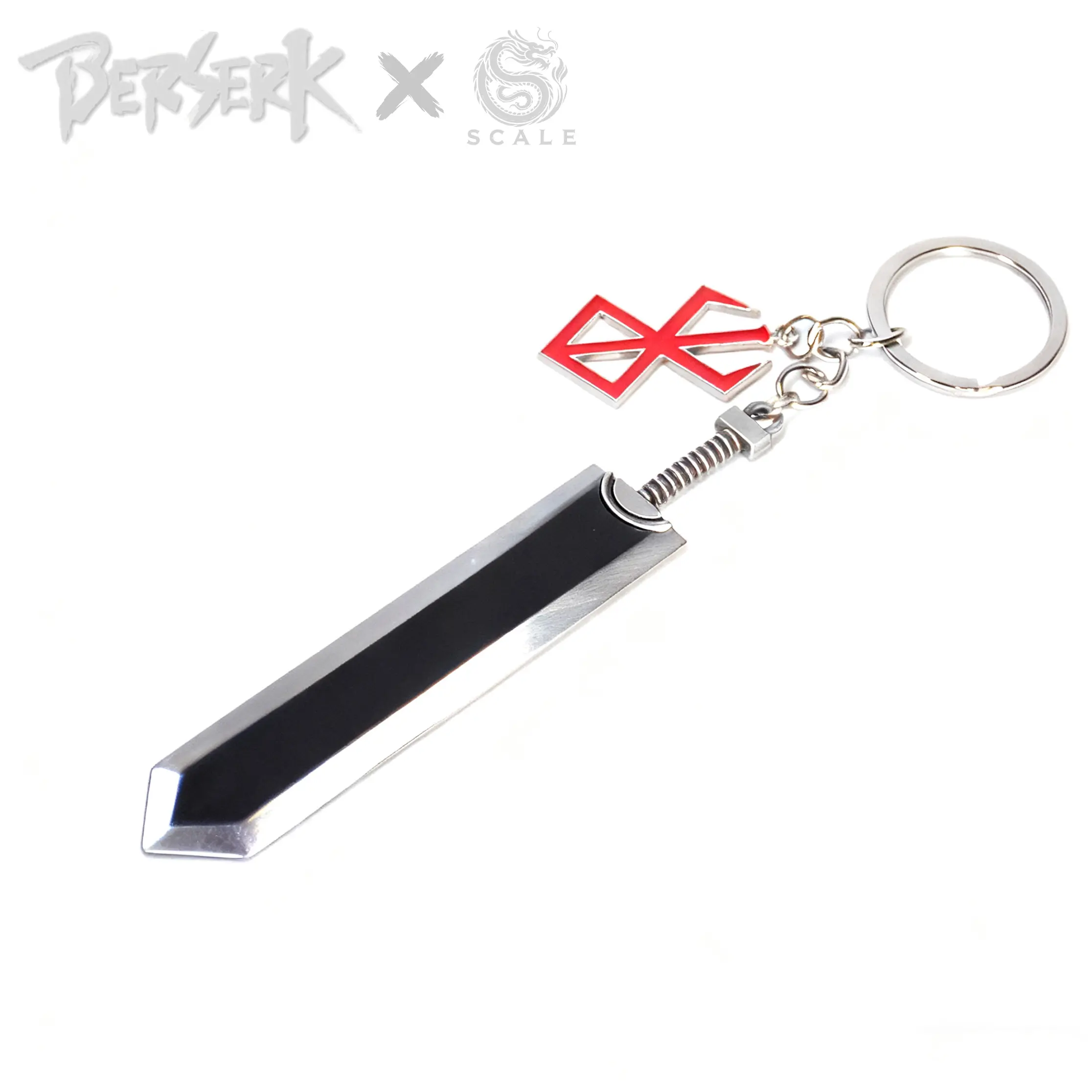Dragon Slayer Keychain, Metallic Sword Charm with a Unique Dragon Motif, Collectible Key Accessory for Keys & Bags, Keychain Collectible, Key Charm Accessories