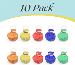 Pack Of 10 Colorful Hand Throw Confetti Poppers - Plastic Party Streamers - Ideal for Weddings,Festivals Celebrations, Party Streamers Vibrant Party Decor Lightweight Streamers