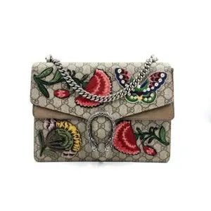 Pre-owned GUCCI As Shown Crossbody Bags HZ 0965 Dionysus Shoulder Bag in GG Supreme canvas 26.01.17