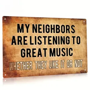 Funny Slogan Vintage Metal Tin Sign - Waterproof Dustproof Rustic Retro Wall Art Decor 8x12 Inch | Durable Weathered Plaque for Home Restaurant Bar Cafe Garage | Indoor Outdoor Multipurpose Hanging Decor Sign