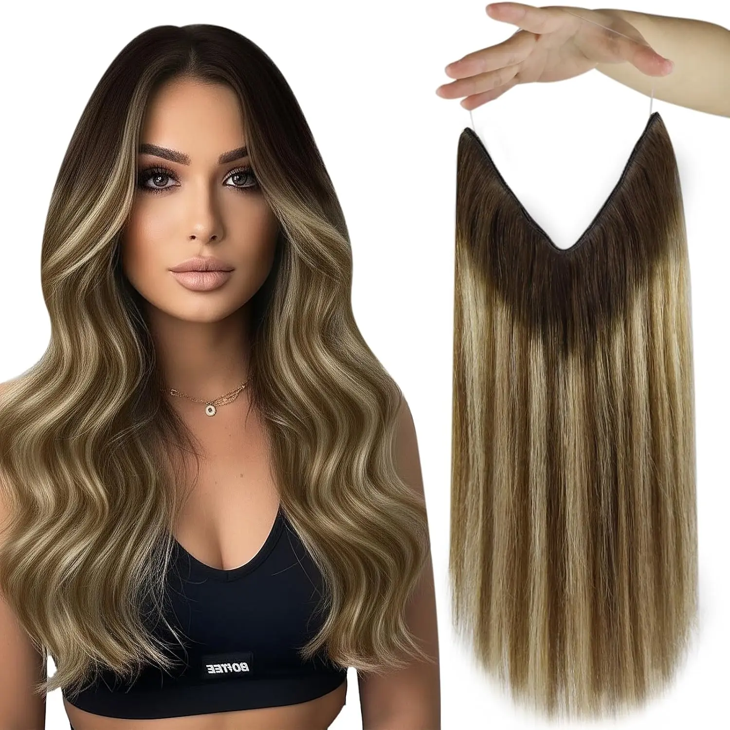 #2/3/27 Balayage Dark Brown to Honey Blonde